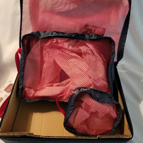 Neiman Marcus 3 Pc Nylon Packing Cube Set - Picture 2 of 5